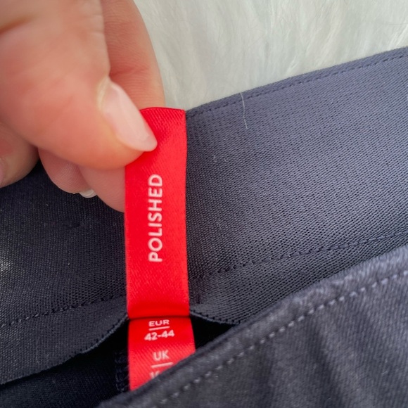 SPANX Polished Kick Flare Pant in Classic Navy Size Large Petite - Picture 5 of 12